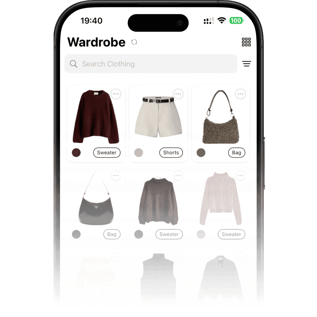 AI digital wardrobe screenshot