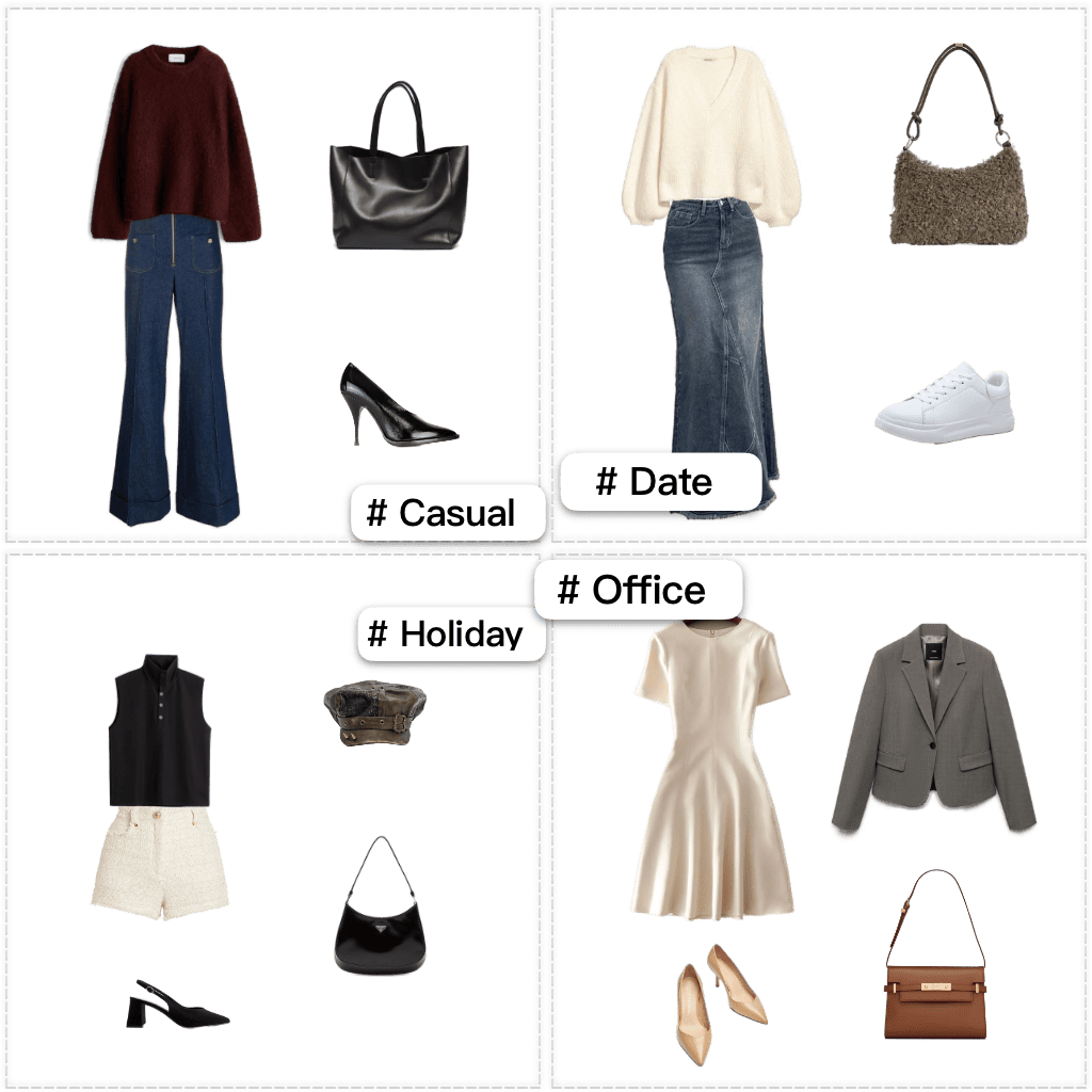 Tagged outfit organization screenshot